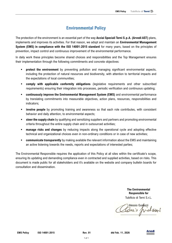 Politica Ambientale_Tubificio_Rev. 01_EN_01