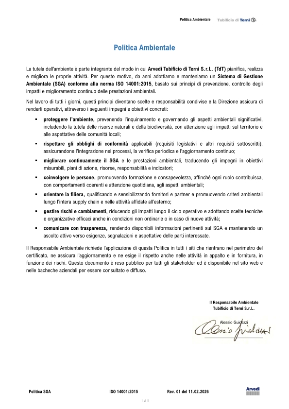 Politica Ambientale_Tubificio_Rev. 01_IT_01